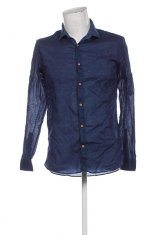 Мъжка риза Zara, Размер M, Цвят Син, Цена 22,00 €