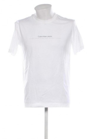 Мъжка тениска Calvin Klein Jeans, Размер M, Цвят Бял, Цена 30,67 €