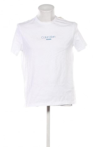 Herren Shirt Calvin Klein Jeans, Größe S, Farbe Weiß, Preis 52,99 €