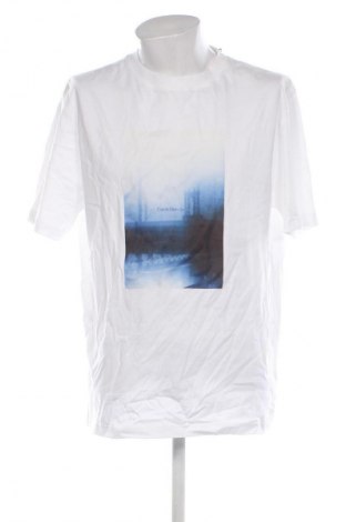 Tricou de bărbați Calvin Klein Jeans, Mărime L, Culoare Alb, Preț 249,99 Lei