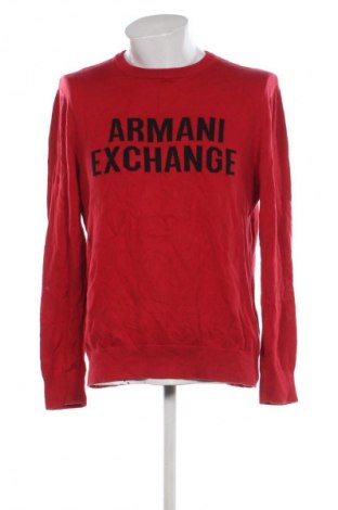 Pánsky sveter  Armani Exchange, Veľkosť L, Farba Červená, Cena  73,95 €