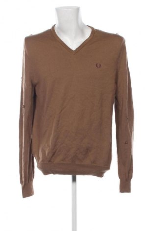 Мъжки пуловер Fred Perry, Размер XL, Цвят Кафяв, Цена 34,76 €