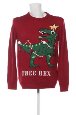 Męski sweter H&M Divided, Rozmiar M, Kolor Czerwony, Cena 29,99 zł