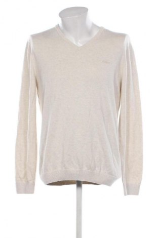 Ανδρικό πουλόβερ S.Oliver, Μέγεθος L, Χρώμα Εκρού, Τιμή 19,99 €