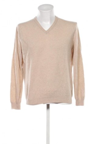 Мъжки пуловер United Colors Of Benetton, Размер L, Цвят Бежов, Цена 15,84 €