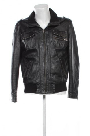 Pánska kožená bunda  Bruno Banani, Veľkosť M, Farba Čierna, Cena  61,53 €