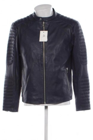 Geacă de piele pentru bărbati SERGE PARIENTE, Mărime XXL, Culoare Albastru, Preț 1.847,00 Lei