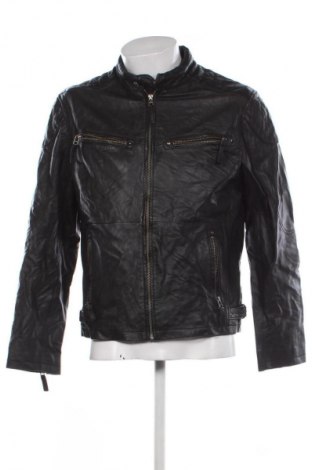 Ανδρικό δερμάτινο μπουφάν Trapper, Μέγεθος XL, Χρώμα Μαύρο, Τιμή 30,99 €