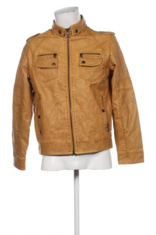 Geacă de piele pentru bărbati Unbranded, Mărime L, Culoare Portocaliu, Preț 130,33 Lei