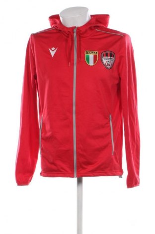 Мъжко спортно горнище Macron, Размер L, Цвят Червен, Цена 12,78 €