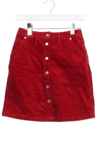 Szoknya Tommy Jeans, Méret XXS, Szín Piros, Ár 13 106 Ft