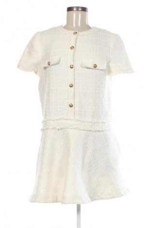 Sukienka Zara, Rozmiar L, Kolor ecru, Cena 61,99 zł