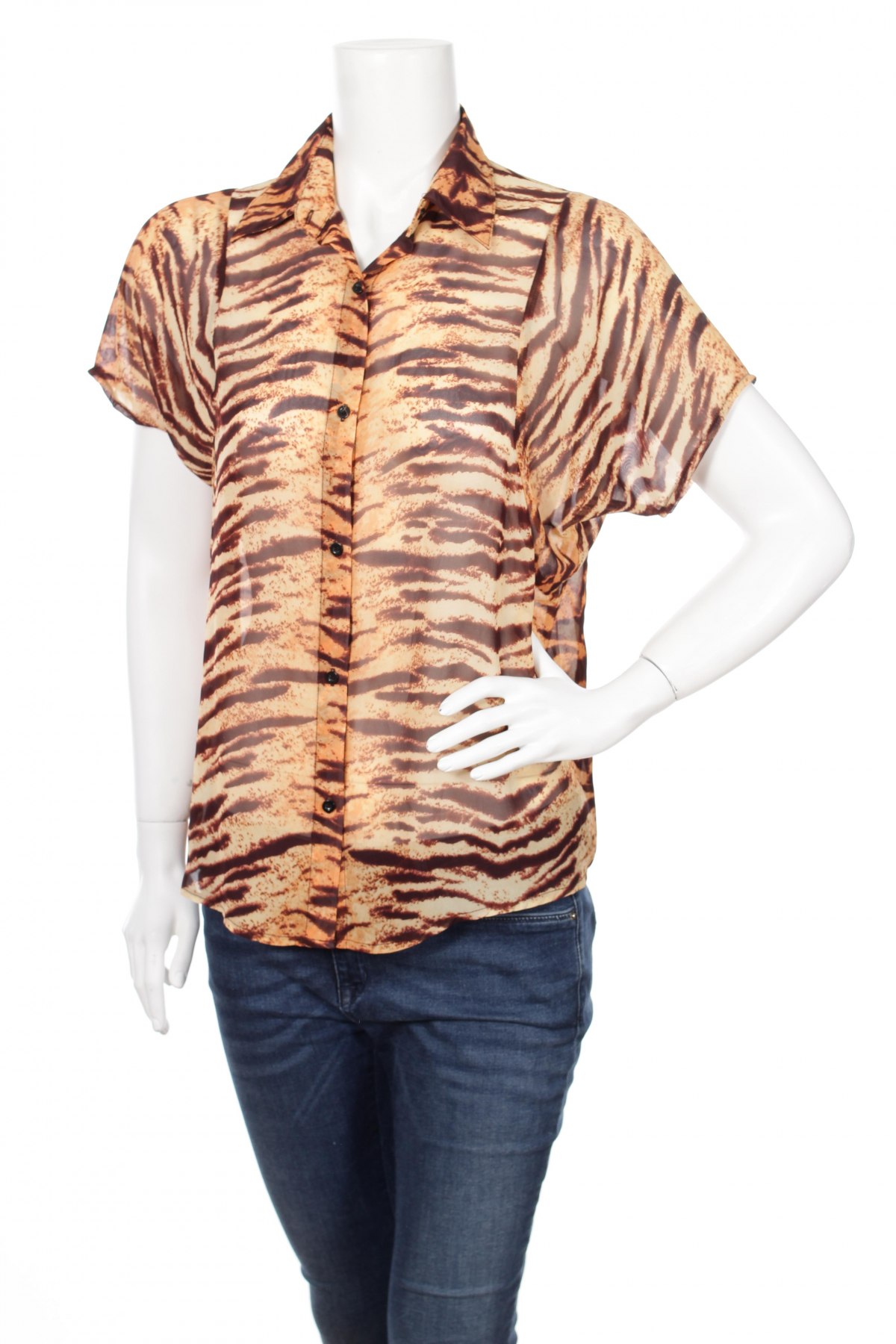 Γυναικείο πουκάμισο Zebra, Μέγεθος XS, Χρώμα Καφέ, Τιμή 9,90 €