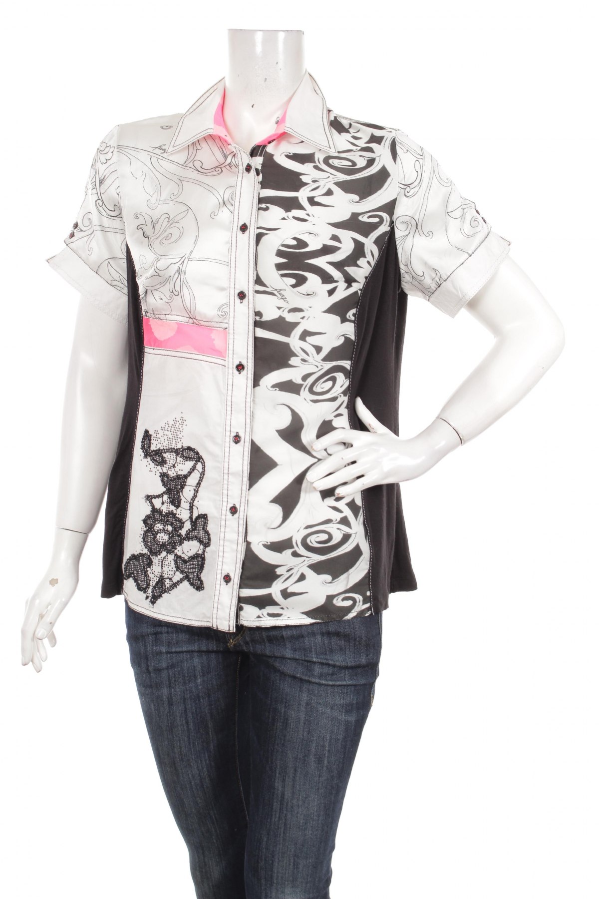 Γυναικείο πουκάμισο Fuego, Μέγεθος L, Χρώμα Πολύχρωμο, Τιμή 14,43 €
