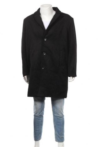 Мъжко палто Mennace, Размер XL, Цвят Черен, 70% полиестер, 30% вълна, Цена 104,25 лв.