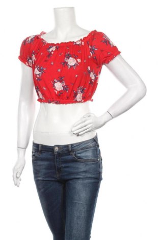 Γυναικεία μπλούζα H&M Divided, Μέγεθος S, Χρώμα Κόκκινο, 95% βισκόζη, 5% ελαστάνη, Τιμή 9,65 €