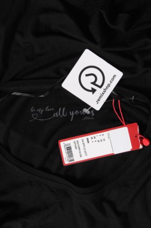 Γυναικεία μπλούζα S.Oliver, Μέγεθος XS, Χρώμα Μαύρο, 95% βισκόζη, 5% ελαστάνη, Τιμή 14,23 €