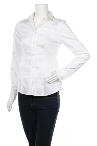 Дамска риза Liu Jo, Размер S, Цвят Бял, 68% памук, 29% полиамид, 3% еластан, Цена 153,30 лв.