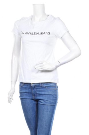 Dámske tričko Calvin Klein Jeans, Veľkosť S, Farba Biela, Bavlna, Cena  16,29 €