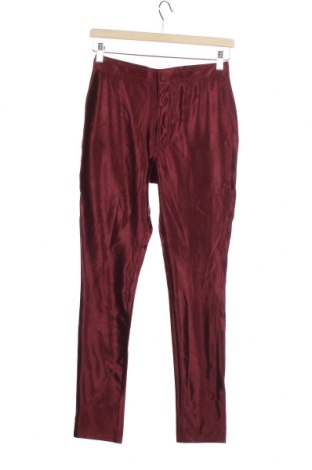 Dámské kalhoty  Boohoo, Velikost S, Barva Červená, 95% polyester, 5% elastan, Cena  112,00 Kč