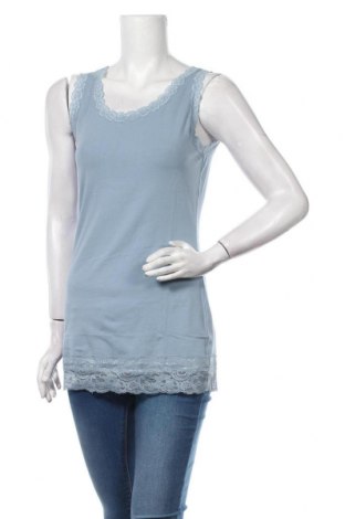 Γυναικείο αμάνικο μπλουζάκι Street One, Μέγεθος M, Χρώμα Μπλέ, 95% βαμβάκι, 5% ελαστάνη, Τιμή 7,58 €