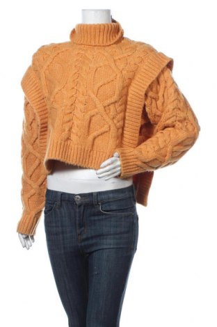 Дамски пуловер AKNVAS, Размер XS, Цвят Оранжев, 82% вълна, 18% полиамид, Цена 515,40 лв.
