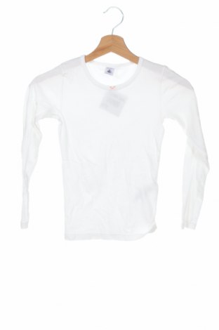 Детска блуза Petit Bateau, Размер 9-10y/ 140-146 см, Цвят Бял, Памук, Цена 36,40 лв.