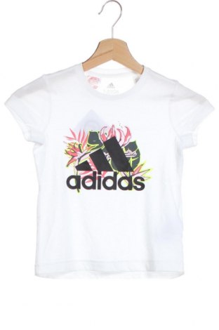 Dziecięcy T-shirt Adidas, Rozmiar 7-8y/ 128-134 cm, Kolor Biały, 65% poliester, 35% bawełna, Cena 49,40 zł