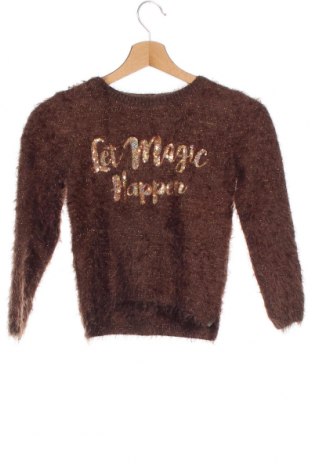 Детски пуловер H&M, Размер 6-7y/ 122-128 см, Цвят Кафяв, 62% полиакрил, 32% акрил, 4% метални нишки, 2% полиестер, Цена 18,90 лв.