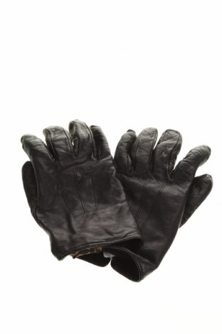 Детски ръкавици Made In Italy, Цвят Черен, Естествена кожа, Цена 28,35 лв.