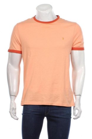 Мъжка тениска Farah, Размер L, Цвят Оранжев, Памук, Цена 69,00 лв.