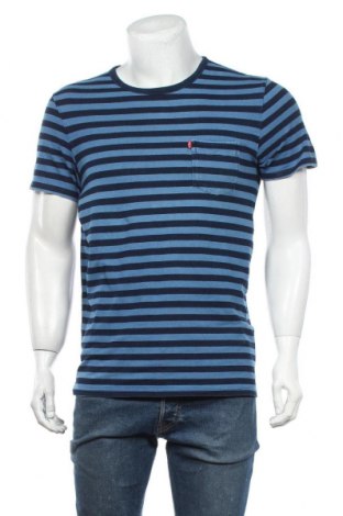 Herren T-Shirt Levi's, Größe M, Farbe Blau, Baumwolle, Preis 41,06 €