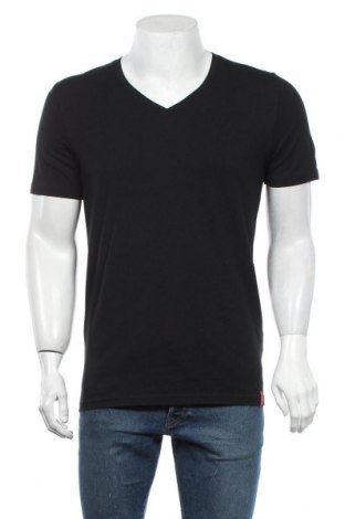 Tricou de bărbați S.Oliver, Mărime M, Culoare Negru, 95% bumbac, 5% elastan, Preț 40,30 Lei