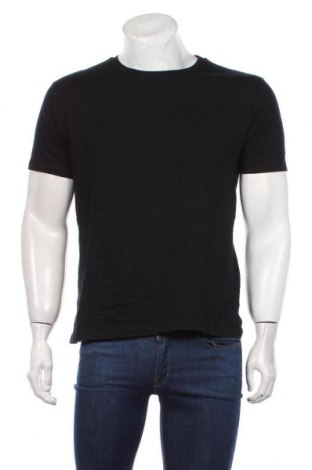 Мъжка тениска Zara, Размер M, Цвят Черен, Памук, Цена 22,05 лв.