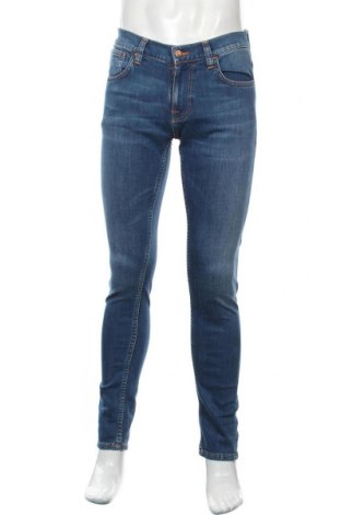 Pánské džíny  Nudie Jeans Co, Velikost M, Barva Modrá, 93% bavlna, 5% polyester, 2% elastan, Cena  3 236,00 Kč