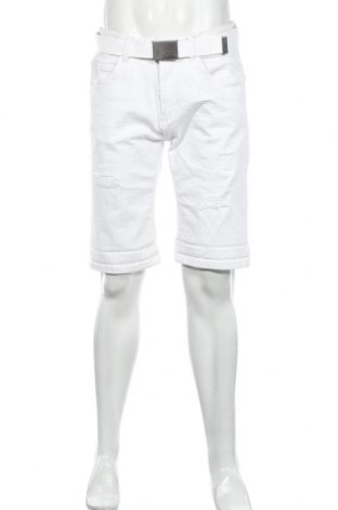 Мъжки къс панталон Indicode, Размер M, Цвят Бял, 98% памук, 2% еластан, Цена 18,48 лв.