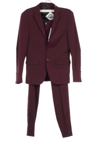Pánský oblek  Lindbergh, Velikost XS, Barva Červená, 65% polyester, 30% viskóza, 2% elastan, Cena  4 250,00 Kč