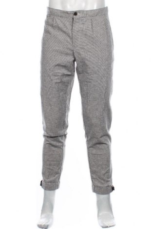 Pantaloni de bărbați S.Oliver Black Label, Mărime M, Culoare Gri, 60% bumbac, 39% in, 1% elastan, Preț 166,78 Lei