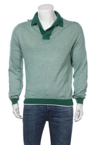 Мъжки пуловер Ballantyne, Размер L, Цвят Зелен, Памук, Цена 42,53 лв.