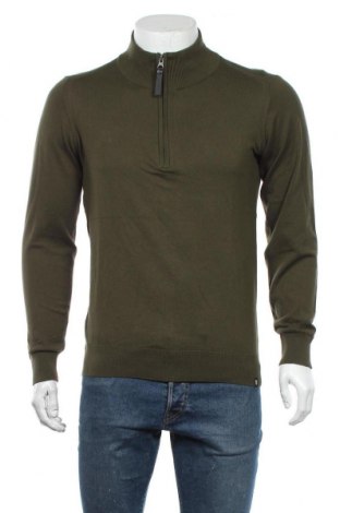 Мъжки пуловер Indicode, Размер L, Цвят Зелен, 80% памук, 20% полиамид, Цена 47,40 лв.