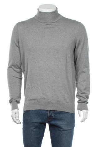 Мъжки пуловер Pier One, Размер M, Цвят Сив, 80% памук, 20% полиамид, Цена 33,60 лв.