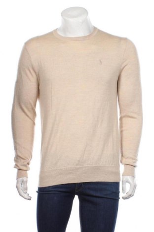 Мъжки пуловер Polo By Ralph Lauren, Размер L, Цвят Бежов, Вълна, Цена 167,40 лв.