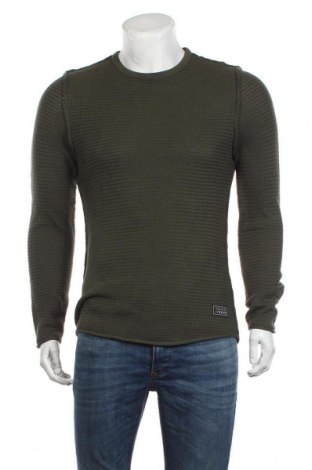 Мъжки пуловер Q/S by S.Oliver, Размер M, Цвят Зелен, 100% памук, Цена 53,40 лв.