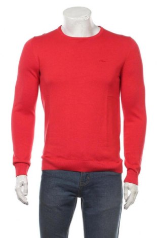 Мъжки пуловер S.Oliver, Размер S, Цвят Червен, Памук, Цена 59,40 лв.