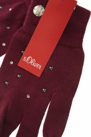 Rukavice  S.Oliver, Barva Červená, 50% bavlna, 50% modal, Cena  426,00 Kč