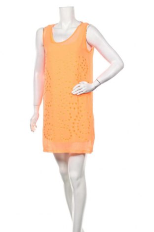 Šaty , Velikost M, Barva Oranžová, 100% polyester, Cena  178,00 Kč