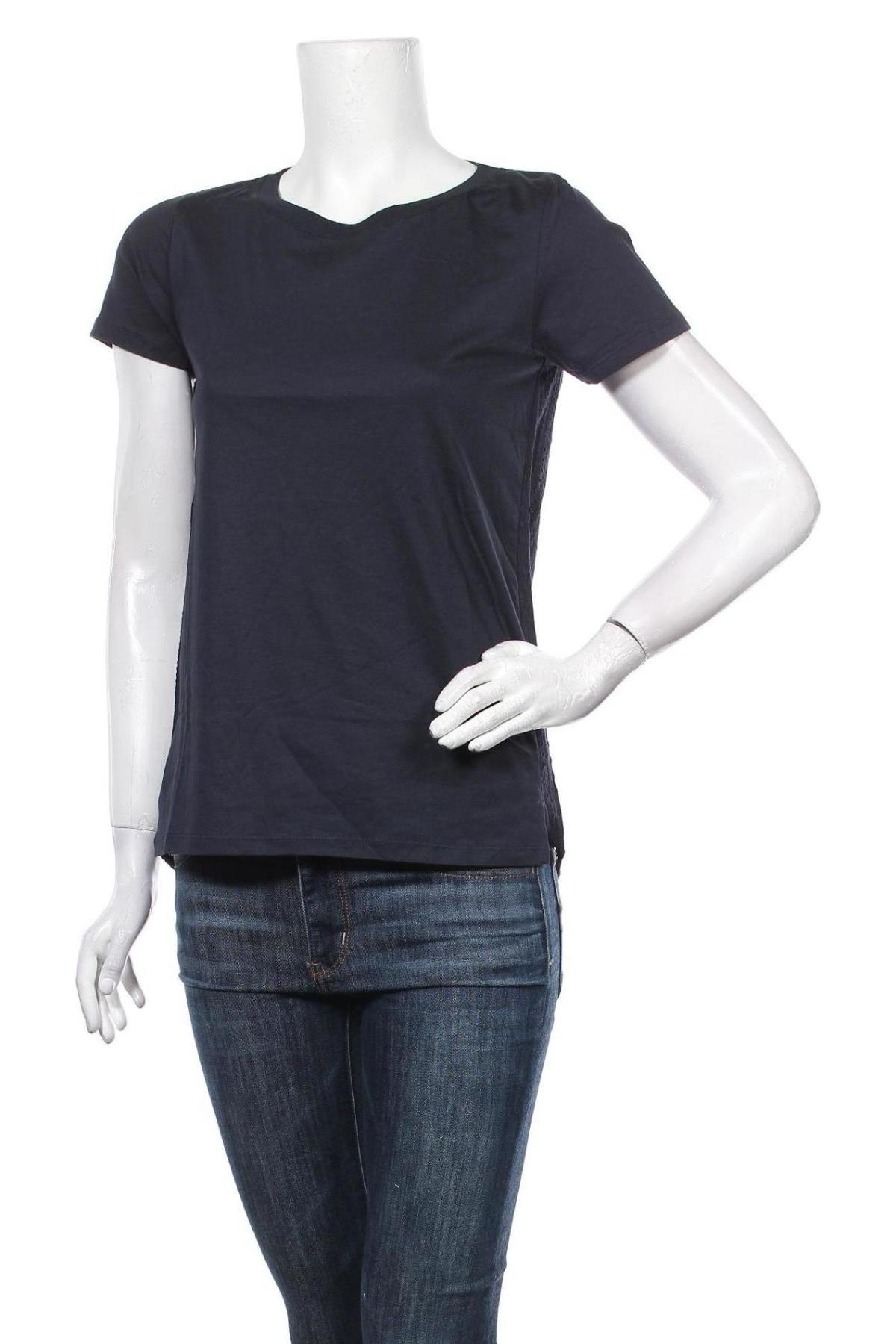 Дамска блуза S.Oliver, Размер S, Цвят Син, 50% памук, 50% модал, Цена 51,75 лв.