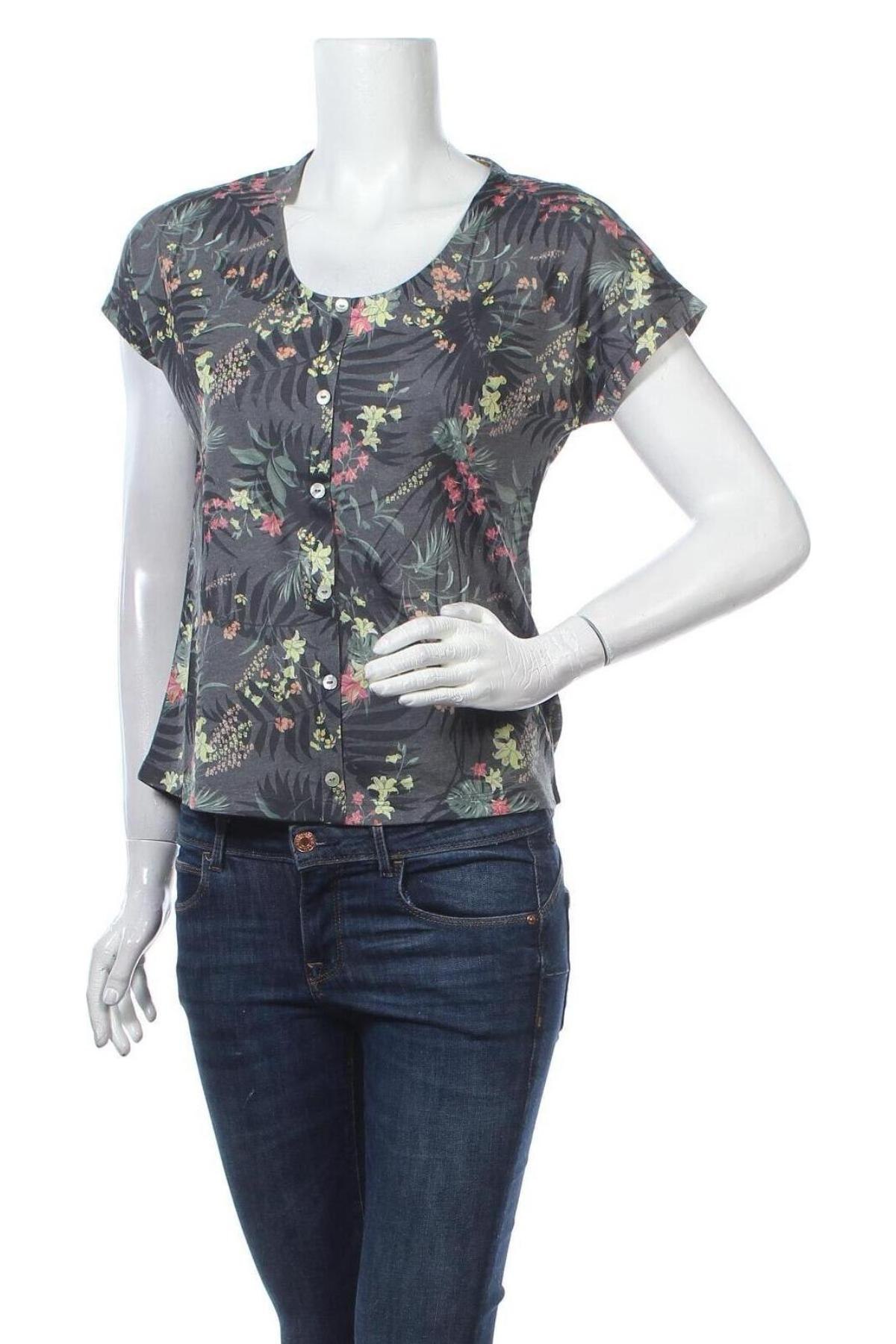 Γυναικεία μπλούζα S.Oliver, Μέγεθος XS, Χρώμα Γκρί, 78% πολυεστέρας, 22% βαμβάκι, Τιμή 17,78 €
