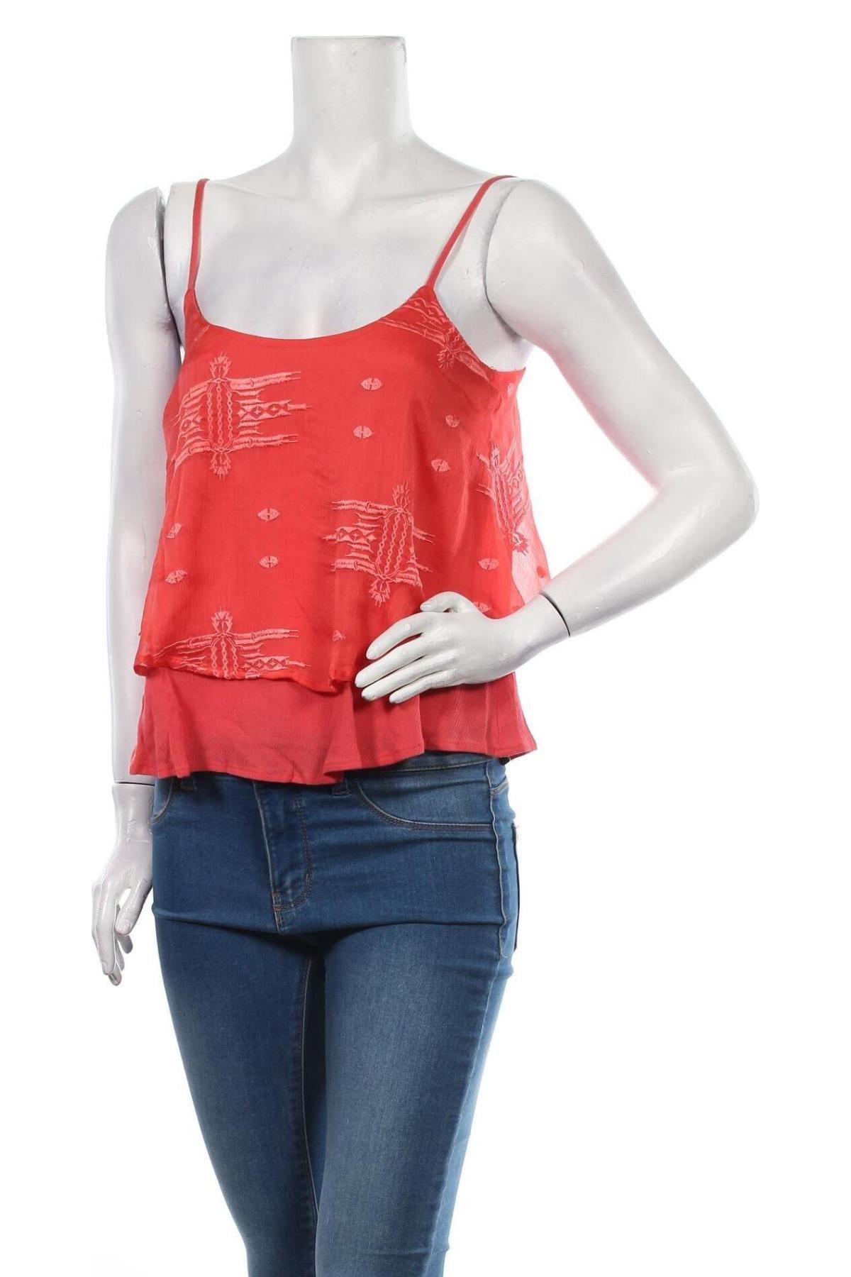 Γυναικείο αμάνικο μπλουζάκι Review, Μέγεθος S, Χρώμα Ρόζ , Πολυεστέρας, Τιμή 6,28 €