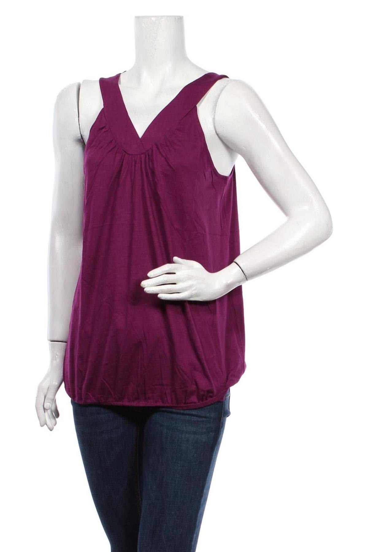 Γυναικείο αμάνικο μπλουζάκι Street One, Μέγεθος L, Χρώμα Βιολετί, 50% βαμβάκι, 50% μοντάλ, Τιμή 7,58 €